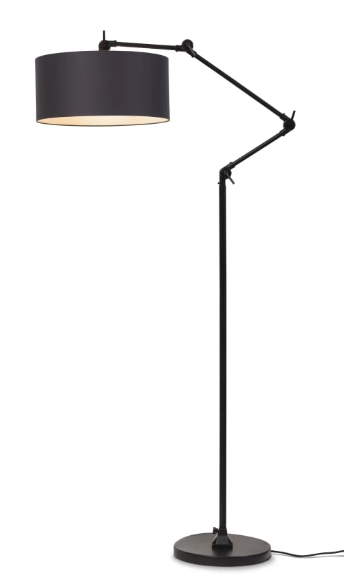 It's About Romi Lampadaires Lampadaire En Fer Abat-jour En Coton Noir, H. 190cm 3 It's About Romi Lampadaires Lampadaire En Fer Abat-jour En Coton Noir, H. 190cm