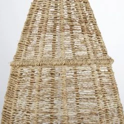 Maisons Du Monde Lampadaires Lampadaire En Fibre Végétale Tressée Et Abat-jour Noir H130 -Lampadaires || Lustres || Guirlandes et décorations lumineuses Soldes lampadaire en fibre vegetale tressee et abat jour noir h130 1000 0 5 210868 2