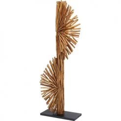 Kare Design Lampadaires Lampadaire En Hévéa Massif Et Acier H150 -Lampadaires || Lustres || Guirlandes et décorations lumineuses Soldes lampadaire en hevea massif et acier h150 3