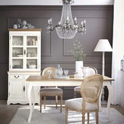 Maisons Du Monde Lampadaires Lampadaire En Manguier Et Abat-jour Blanc Cassé H162 -Lampadaires || Lustres || Guirlandes et décorations lumineuses Soldes lampadaire en manguier et abat jour blanc casse h162 1000 4 12 191441 5