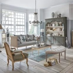 Maisons Du Monde Lampadaires Lampadaire En Manguier Et Abat-jour Coloris Lin H162 -Lampadaires || Lustres || Guirlandes et décorations lumineuses Soldes lampadaire en manguier et abat jour coloris lin h162 1000 8 9 191479 4