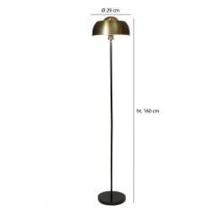 Pirouette Paris Lampadaires Lampadaire En Marbre Et Métal Noir Et Doré H160 -Lampadaires || Lustres || Guirlandes et décorations lumineuses Soldes lampadaire en marbre et metal noir et dore h160 5