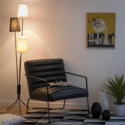 Maisons Du Monde Lampadaires Lampadaire En Métal 3 Abat-jours Tricolores H155 -Lampadaires || Lustres || Guirlandes et décorations lumineuses Soldes lampadaire en metal 3 abat jours tricolores h155 1000 11 38 153419 6