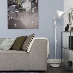 Zuiver Lampadaires Lampadaire En Métal Blanc -Lampadaires || Lustres || Guirlandes et décorations lumineuses Soldes lampadaire en metal blanc 25