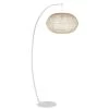 Maisons Du Monde Lampadaires Lampadaire En Métal Blanc Abat-jour En Rotin Tressé Main H181 -Lampadaires || Lustres || Guirlandes et décorations lumineuses Soldes lampadaire en metal blanc abat jour en rotin tresse main h181 1000 16 34 221475 1