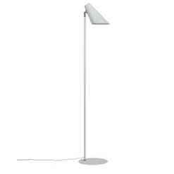 Dyberg Larsen Lampadaires Lampadaire En Métal Blanc Mat, H 135 Cm D 15,5 Cm