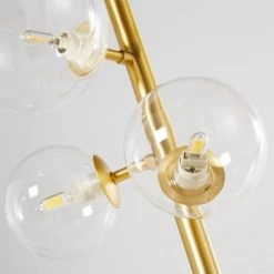 Maisons Du Monde Lampadaires Lampadaire En Métal Doré Et 6 Globes En Verre H160 -Lampadaires || Lustres || Guirlandes et décorations lumineuses Soldes lampadaire en metal dore et 6 globes en verre h160 1000 10 38 182488 3