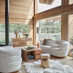 Maisons Du Monde Lampadaires Lampadaire En Métal Doré Et Abat-jour En Lin Beige -Lampadaires || Lustres || Guirlandes et décorations lumineuses Soldes lampadaire en metal dore et abat jour en lin beige 1000 0 14 222972 4