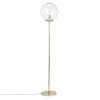 Maisons Du Monde Lampadaires Lampadaire En Métal Doré Et Globe En Verre H152 -Lampadaires || Lustres || Guirlandes et décorations lumineuses Soldes lampadaire en metal dore et globe en verre h152 1000 1 39 195076 1