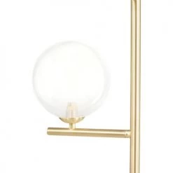 Maisons Du Monde Lampadaires Lampadaire En Métal Doré Et Globes En Verre H152 -Lampadaires || Lustres || Guirlandes et décorations lumineuses Soldes lampadaire en metal dore et globes en verre h152 1000 2 28 228890 3