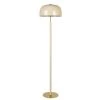Maisons Du Monde Lampadaires Lampadaire En Métal Doré Et Laqué Crème H155 -Lampadaires || Lustres || Guirlandes et décorations lumineuses Soldes lampadaire en metal dore et laque creme h155 1000 1 20 219165 1