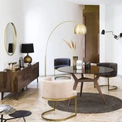 Maisons Du Monde Lampadaires Lampadaire En Métal Doré H206cm -Lampadaires || Lustres || Guirlandes et décorations lumineuses Soldes lampadaire en metal dore h206cm 1000 9 9 165198 7