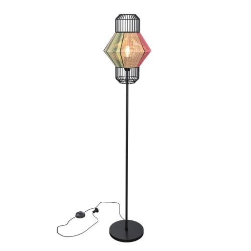 Rendez Vous Déco Lampadaires Lampadaire En Métal Et Coton Tricolore 8 Rendez Vous Déco Lampadaires Lampadaire En Métal Et Coton Tricolore – Image 6