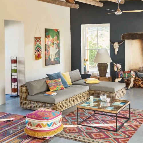 Maisons Du Monde Lampadaires Lampadaire En Métal Et Cuir De Chèvre Multicolore H 125 Cm 7 Maisons Du Monde Lampadaires Lampadaire En Métal Et Cuir De Chèvre Multicolore H 125 Cm – Image 5