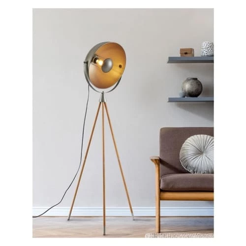 Rendez Vous Déco Lampadaires Lampadaire En Métal Gris Et Bois 4 Rendez Vous Déco Lampadaires Lampadaire En Métal Gris Et Bois – Image 2