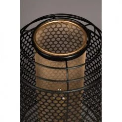 Dutchbone Lampadaires Lampadaire En Métal H111cm Noir -Lampadaires || Lustres || Guirlandes et décorations lumineuses Soldes lampadaire en metal h111cm noir 5