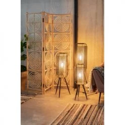 Dutchbone Lampadaires Lampadaire En Métal H91cm Noir -Lampadaires || Lustres || Guirlandes et décorations lumineuses Soldes lampadaire en metal h91cm noir 2