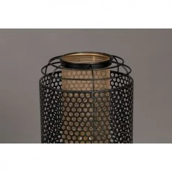 Dutchbone Lampadaires Lampadaire En Métal H91cm Noir -Lampadaires || Lustres || Guirlandes et décorations lumineuses Soldes lampadaire en metal h91cm noir 4