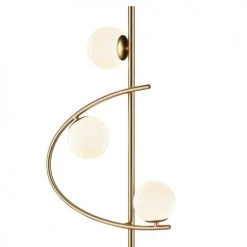 Laurie Lumière Lampadaires Lampadaire En Métal Laiton -Lampadaires || Lustres || Guirlandes et décorations lumineuses Soldes lampadaire en metal laiton 4