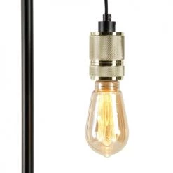 Sampa Helios Lampadaires Lampadaire En Métal Noir -Lampadaires || Lustres || Guirlandes et décorations lumineuses Soldes lampadaire en metal noir 3