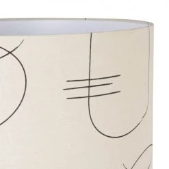 Maisons Du Monde Lampadaires Lampadaire En Métal Noir, Bois D'acacia Et Abat-jour En Coton écru à Motifs Visages H145 -Lampadaires || Lustres || Guirlandes et décorations lumineuses Soldes lampadaire en metal noir bois d acacia et abat jour en coton ecru a motifs visages h145 1000 2 21 221257 2