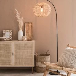 Maisons Du Monde Lampadaires Lampadaire En Métal Noir Et Coton Beige H166 -Lampadaires || Lustres || Guirlandes et décorations lumineuses Soldes lampadaire en metal noir et coton beige h166 1000 11 29 201257 2