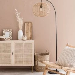 Maisons Du Monde Lampadaires Lampadaire En Métal Noir Et Coton Beige H166 -Lampadaires || Lustres || Guirlandes et décorations lumineuses Soldes lampadaire en metal noir et coton beige h166 1000 11 29 201257 3