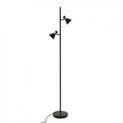 Rendez Vous Déco Lampadaires Lampadaire En Métal Noir Et Doré