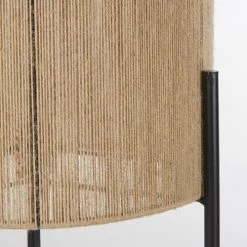 Maisons Du Monde Lampadaires Lampadaire En Métal Noir Et Fil De Jute Tressé Main H160 -Lampadaires || Lustres || Guirlandes et décorations lumineuses Soldes lampadaire en metal noir et fil de jute tresse main h160 1000 7 14 223013 4