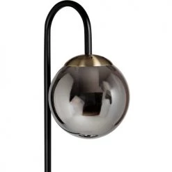Maisons Du Monde Lampadaires Lampadaire En Métal Noir Et Globes En Verre Doré H130 -Lampadaires || Lustres || Guirlandes et décorations lumineuses Soldes lampadaire en metal noir et globes en verre dore h130 1000 9 33 223729 3