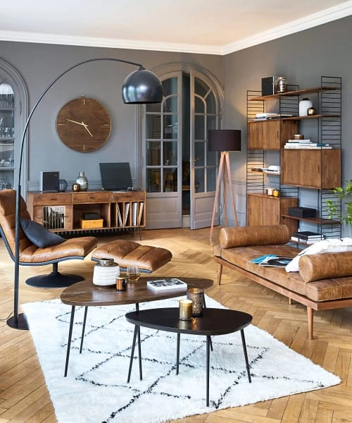 Maisons Du Monde Lampadaires Lampadaire En Métal Noir H 190 Cm 4 Maisons Du Monde Lampadaires Lampadaire En Métal Noir H 190 Cm – Image 2