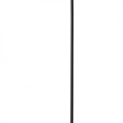 Dyberg Larsen Lampadaires Lampadaire En Métal Noir Mat Et Chrome, H 143,5 Cm D 16 Cm