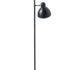 Dyberg Larsen Lampadaires Lampadaire En Métal Noir Mat Et Chrome, H 160 Cm D 16 Cm -Lampadaires || Lustres || Guirlandes et décorations lumineuses Soldes lampadaire en metal noir mat et chrome h 160 cm d 16 cm 4