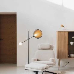 Zuiver Lampadaires Lampadaire En Métal Or -Lampadaires || Lustres || Guirlandes et décorations lumineuses Soldes lampadaire en metal or 10