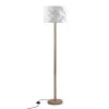 Rendez Vous Déco Lampadaires Lampadaire En Papier Blanc Et Bois D'hévéa -Lampadaires || Lustres || Guirlandes et décorations lumineuses Soldes lampadaire en papier blanc et bois d hevea