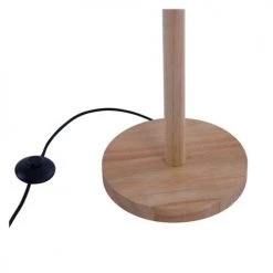 Rendez Vous Déco Lampadaires Lampadaire En Papier Blanc Et Bois D'hévéa -Lampadaires || Lustres || Guirlandes et décorations lumineuses Soldes lampadaire en papier blanc et bois d hevea 4