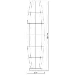 Keria Lampadaires Lampadaire En Rattan Naturel -Lampadaires || Lustres || Guirlandes et décorations lumineuses Soldes lampadaire en rattan naturel 3