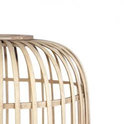 QAZQA Lampadaires Lampadaire En Rotin Beige -Lampadaires || Lustres || Guirlandes et décorations lumineuses Soldes lampadaire en rotin beige 3