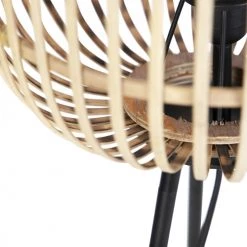 QAZQA Lampadaires Lampadaire En Rotin Beige -Lampadaires || Lustres || Guirlandes et décorations lumineuses Soldes lampadaire en rotin beige 8