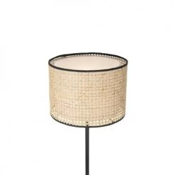 QAZQA Lampadaires Lampadaire En Rotin Naturel -Lampadaires || Lustres || Guirlandes et décorations lumineuses Soldes lampadaire en rotin naturel 2