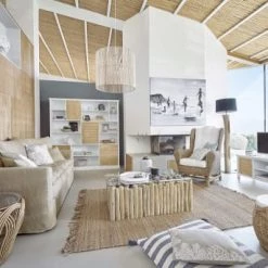 Maisons Du Monde Lampadaires Lampadaire En Saman Et Abat-jour Noir H172 -Lampadaires || Lustres || Guirlandes et décorations lumineuses Soldes lampadaire en saman et abat jour noir h172 1000 11 9 203943 4