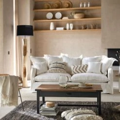 Maisons Du Monde Lampadaires Lampadaire En Saman Et Abat-jour Noir H172 -Lampadaires || Lustres || Guirlandes et décorations lumineuses Soldes lampadaire en saman et abat jour noir h172 1000 11 9 203943 6