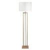 Maisons Du Monde Lampadaires Lampadaire En Terminalier Et Abat-jour En Coton Blanc H165 -Lampadaires || Lustres || Guirlandes et décorations lumineuses Soldes lampadaire en terminalier et abat jour en coton blanc h165 1000 13 13 158232 1