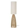 Maisons Du Monde Lampadaires Lampadaire En Tiges De Rotin Et Abat-jour En Lin Blanc H140 -Lampadaires || Lustres || Guirlandes et décorations lumineuses Soldes lampadaire en tiges de rotin et abat jour en lin blanc h140 1000 14 40 224023 1
