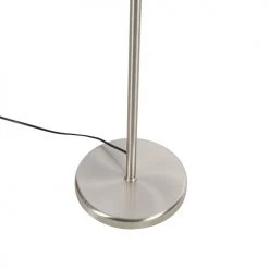 QAZQA Lampadaires Lampadaire En Tissu Blanc -Lampadaires || Lustres || Guirlandes et décorations lumineuses Soldes lampadaire en tissu blanc 8