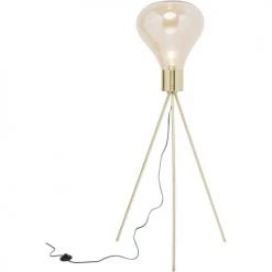 Kare Design Lampadaires Lampadaire En Verre Et Acier Doré H160 -Lampadaires || Lustres || Guirlandes et décorations lumineuses Soldes lampadaire en verre et acier dore h160 7