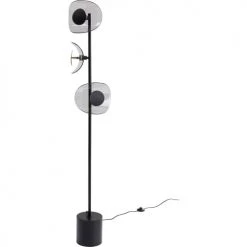Kare Design Lampadaires Lampadaire En Verre Et Acier Noir H160 -Lampadaires || Lustres || Guirlandes et décorations lumineuses Soldes lampadaire en verre et acier noir h160 4