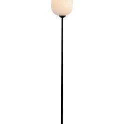 Dyberg Larsen Lampadaires Lampadaire En Verre Et Métal Noir Mat, H 150 Cm D 20 Cm -Lampadaires || Lustres || Guirlandes et décorations lumineuses Soldes lampadaire en verre et metal noir mat h 150 cm d 20 cm 2