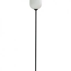 Dyberg Larsen Lampadaires Lampadaire En Verre Et Métal Noir Mat, H 150 Cm D 20 Cm
