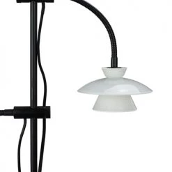 Dyberg Larsen Lampadaires Lampadaire En Verre Et Noir Mat, H 160 Cm D 37 Cm -Lampadaires || Lustres || Guirlandes et décorations lumineuses Soldes lampadaire en verre et noir mat h 160 cm d 37 cm 1